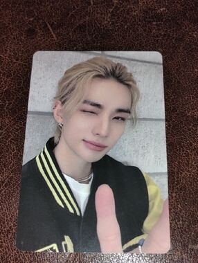 Hyunjin from Stray Kids Version A (or "Ver. A") photocard